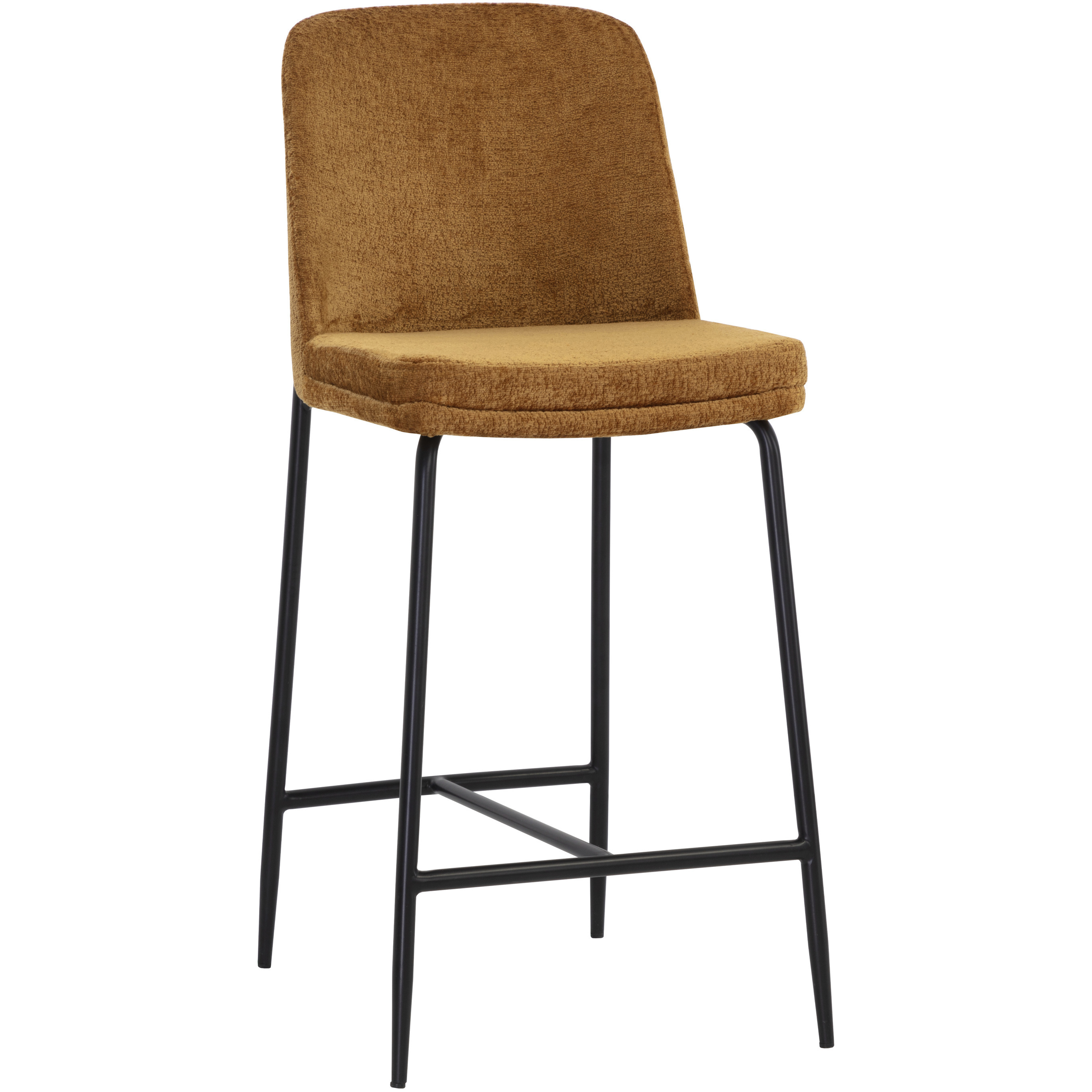 Zeke 37.75 inch Black / Bergen Marmalade Counter Stool